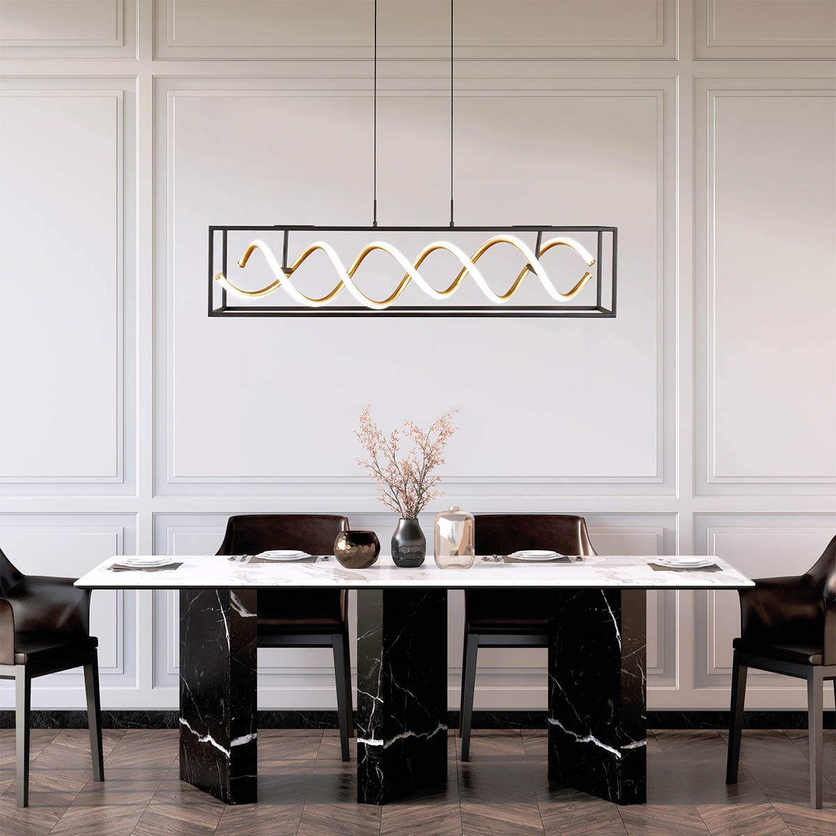 Lampadari & plafoniere: LED Pendelleuchte, Dimmer, 90 cm x 20 cm – Nuovo (secondo la descrizione) da Kreuzlingen venduto da Smart-Light 1