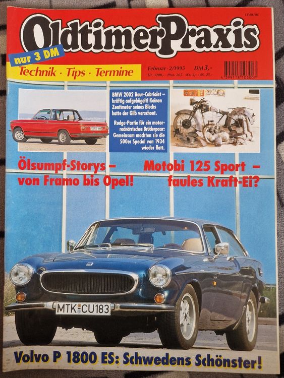 VOLVO P 1800 ES Bmw 2002 Baur Cabi Motobi 125 Rudge 500 Spc