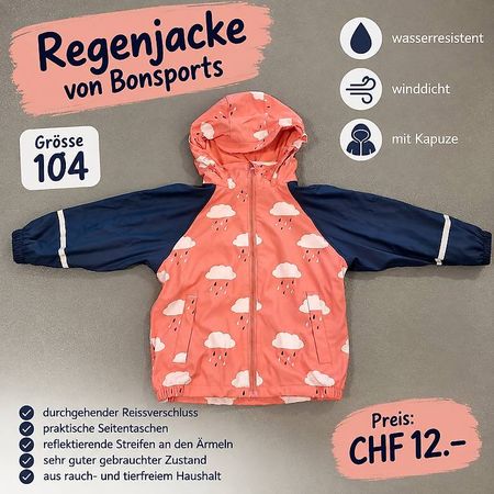  Bonsports Regenjacke Gr. 104