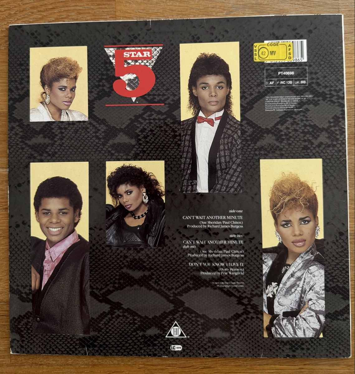 Dischi in vinile: Five Star - Can't Wait Another Minute 45 Maxi Schallplatte – Usato da Goldach venduto da Messerguru 1