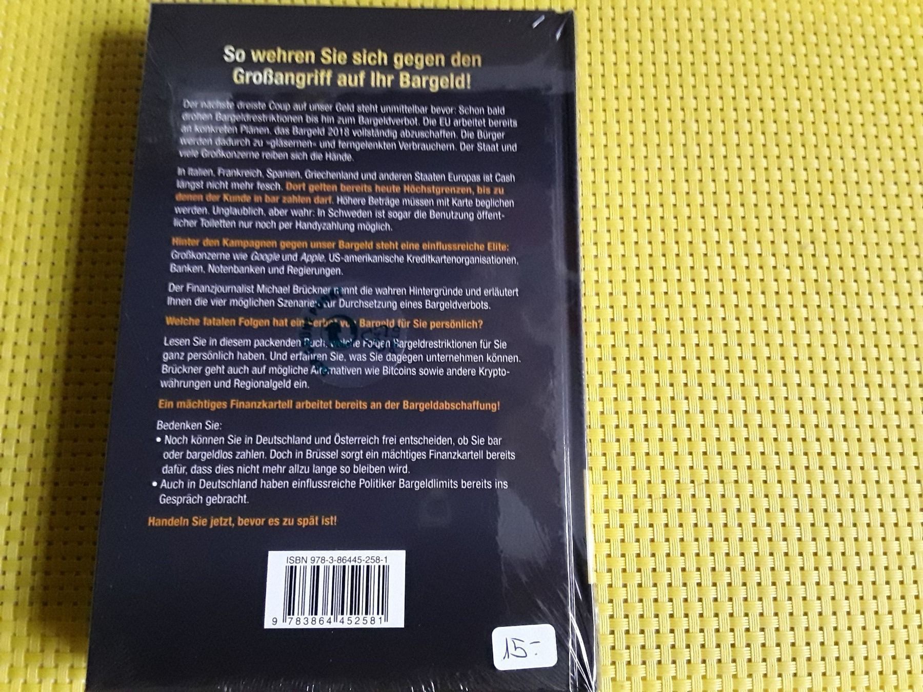 Libri: Achtung ! Bargeldverbot – Nuovo e nell'imballaggio originale da Rebstein venduto da Buchsi03 1