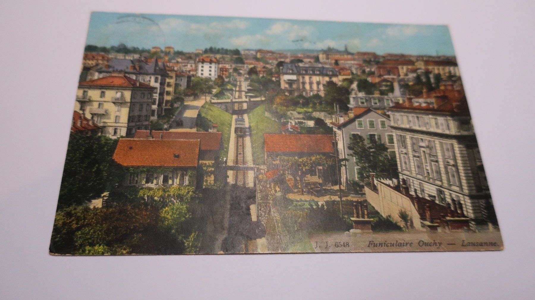 Cartoline postali: Funiculaire Ouchy - Lausanne  1910 – Usato da Cormoret venduto da Pascalll2001 1