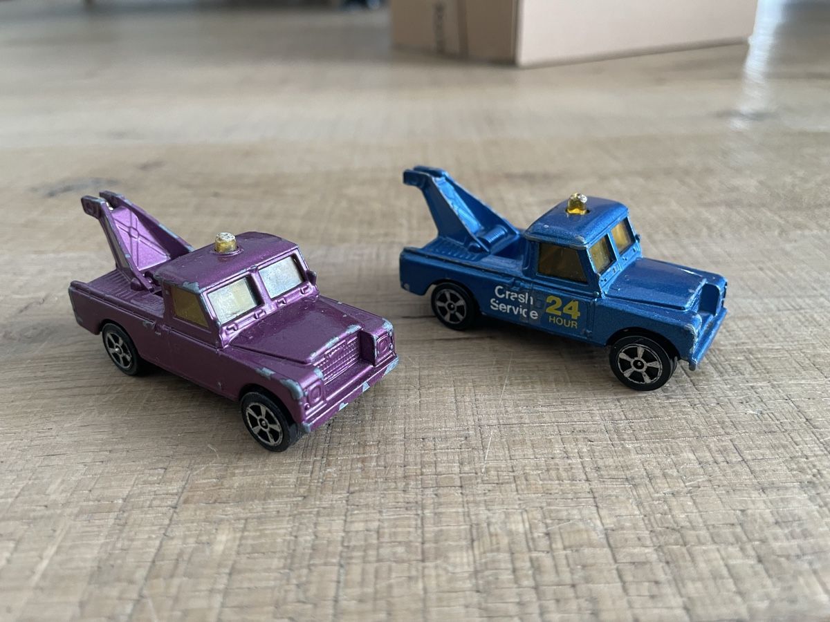 Corgi Toys Modellini d'auto: Corgi Juniors Land Rover Abschleppwagen, bespielt – Usato da Frauenfeld venduto da Challenger77 1