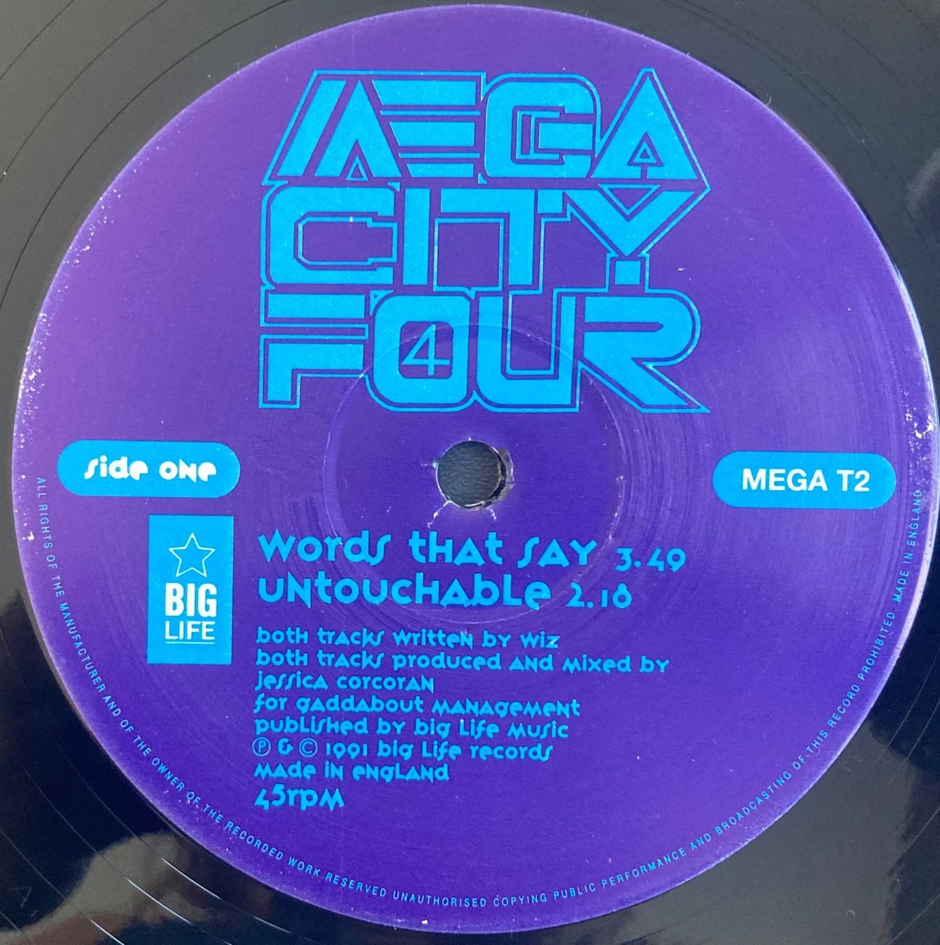 Dischi in vinile: MEGA CITY FOUR - WORDS THAT SAY – Usato da Poliez-Pittet venduto da Newtown-Records 2