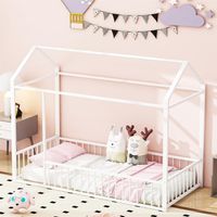 KINDERBETT MIT DACHGERÜST! 90x200cm JETZT SOMMER AKTION -50%