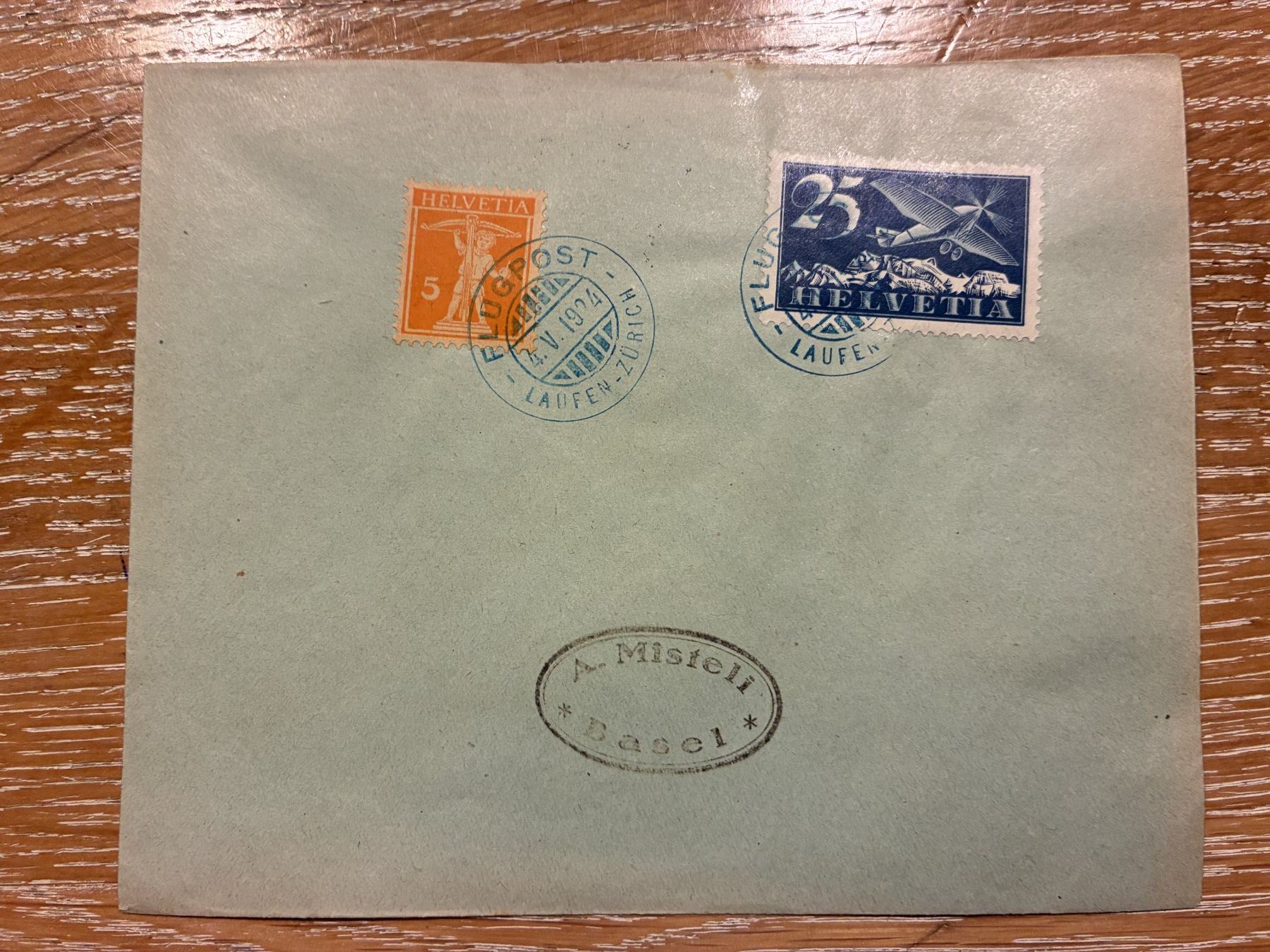 Tutti i francobolli: 219. FLUGBRIEF MIT F5 OHNE ADRESSE – Usato da Oud-Turnhout venduto da Frankaturware