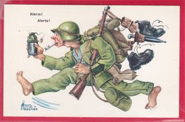 HUMOR - MILITÄR, ALARM!, ALERTE!, 23.7.1964, FELDPOST