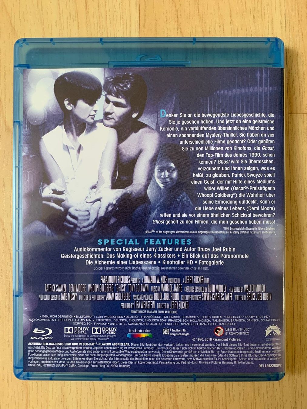 Tutti i DVDs: Ghost - Nachricht von Sam (Blu Ray) – Usato da Sissach venduto da BeetleMouse 1