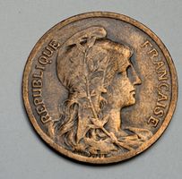 Pièce 10 centimes République Française 1916 cuivre