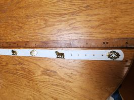 Appenzellergurt mit Kühen ca. 95cm Leder Neu