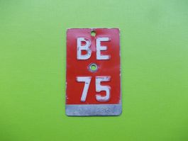 Velonummer / Fahrradnummer BE 75