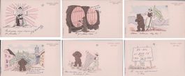 Centenaire Vaudois 12 Cartes illustrées d'ours et Emballage