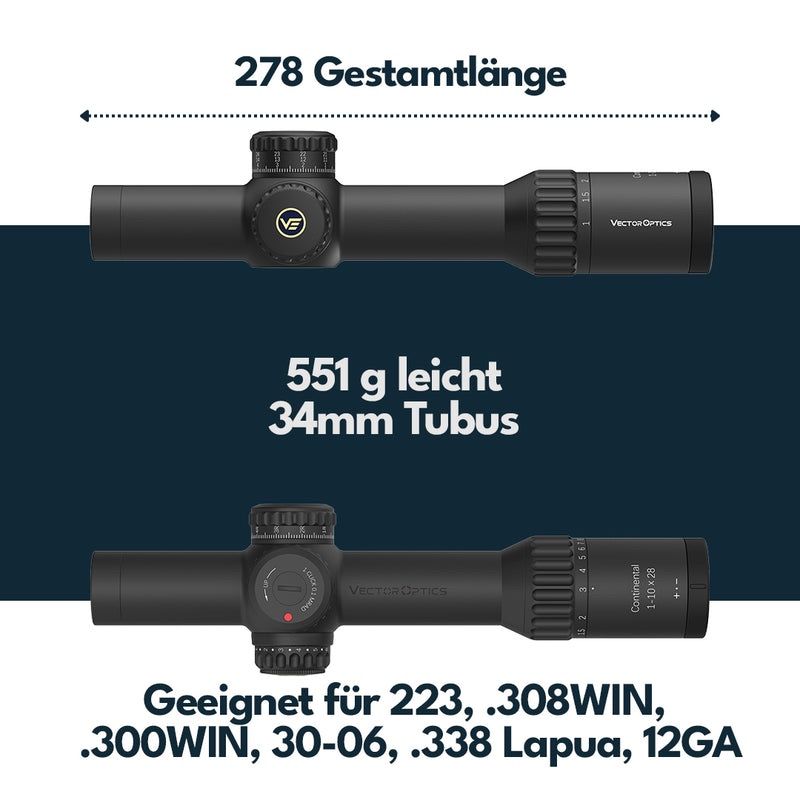 Schweizer Armee Armi bianche: Zielfernrohr Vector Optics Continental x10 1-10x28FFP ED – Nuovo e nell'imballaggio originale da Emmen venduto da Pat-LU 5