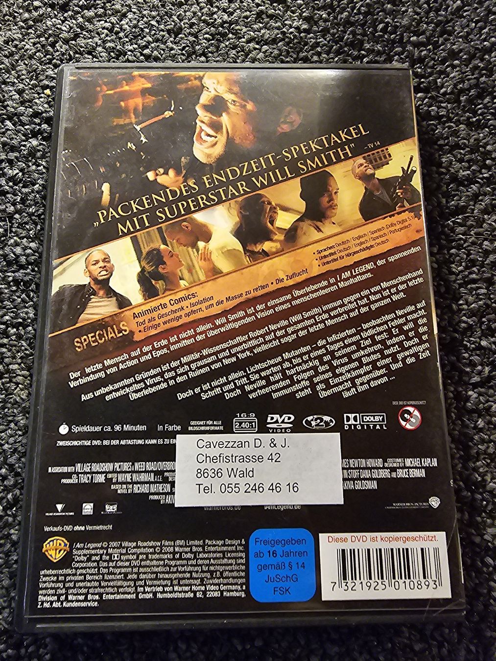 Tutti i DVDs: I Am Legend (21298) – Usato da Ruswil venduto da jan_bxl5 1