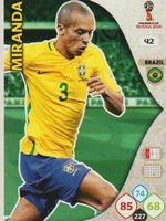 FIFA WORLD CUP RUSSIA 2018 Adrenalyn XL 042 MIRANDA BRAZIL
