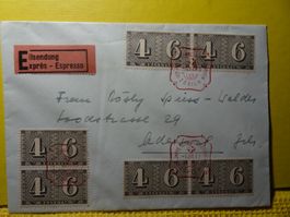 6.III.43, 100 JAHRE SCHWEIZER POSTMARKEN SCHMUCKBRIEF