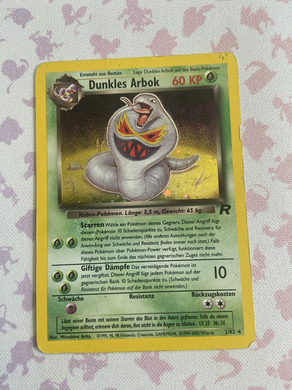 Cartoline: Dunkles Arbok Holo 2/82 Team Rocket – Usato da Reinach venduto da Sobek96