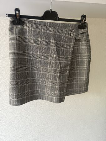 H&M Minirock Gr. 42 Karomuster Herbst Chic!