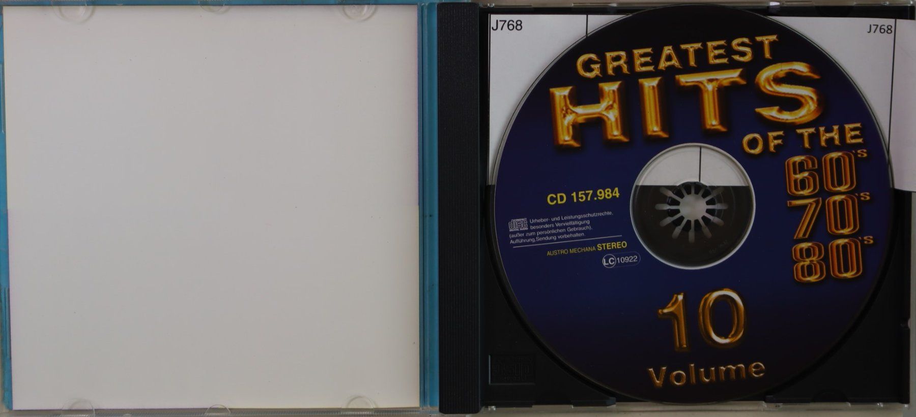 CDs: Greatest Hits 60s 70s 80s - Vol.10 – Gebraucht aus Luzern von CONTENTI 1
