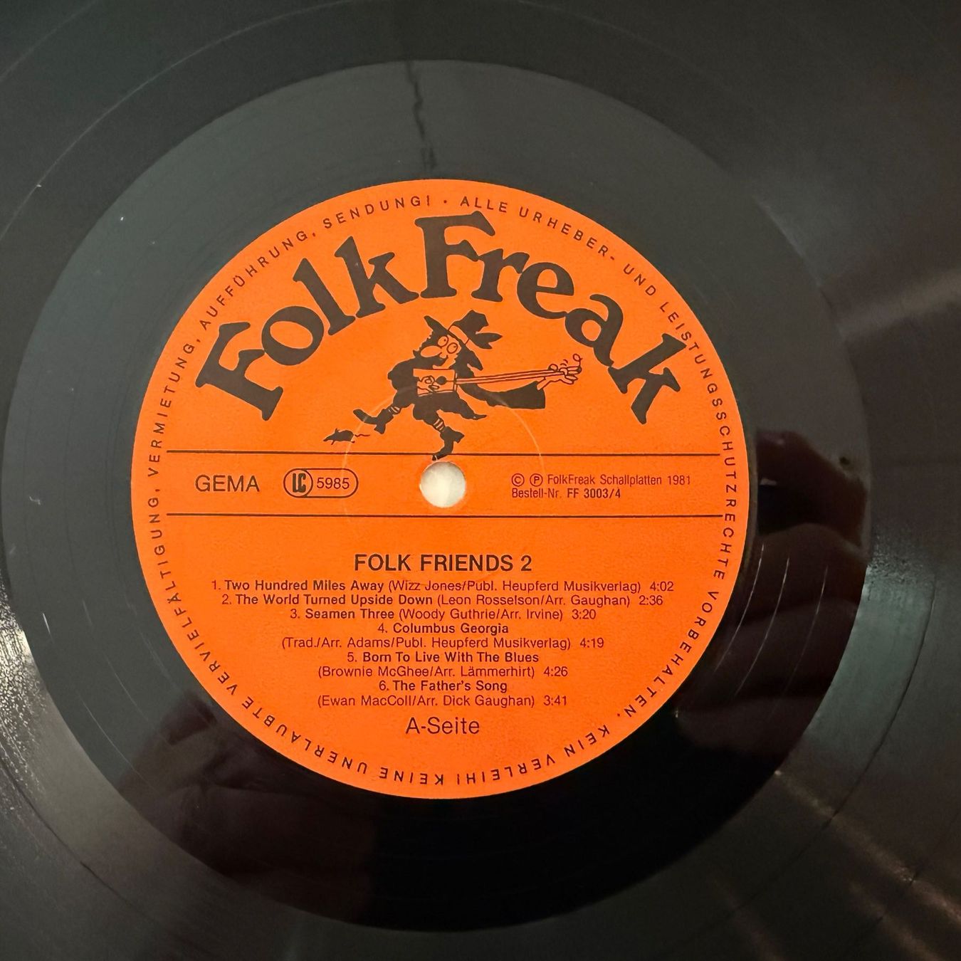 Dischi in vinile: FOLK FRIENDS 2 – Usato da Zürich venduto da fehlton 7