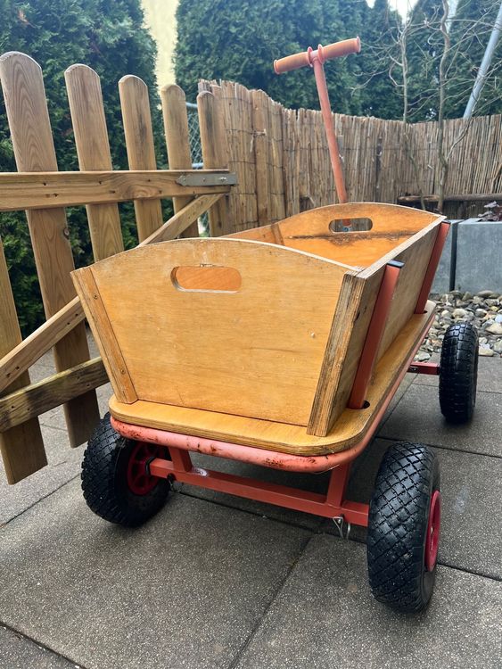 Bollerwagen gross Holz 90x40cm Kaufen auf Ricardo