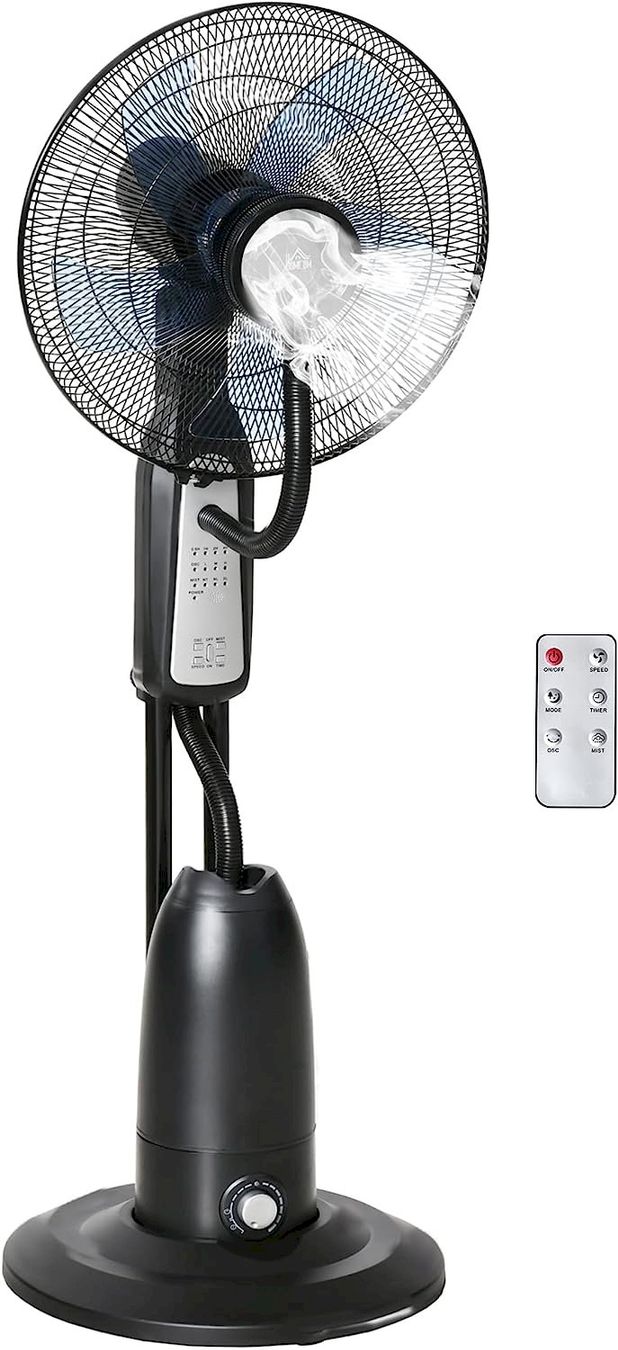 Luftreiniger: HOMCOM Standventilator 2,8L schwarz – Neu und originalverpackt aus Bottighofen von zaap