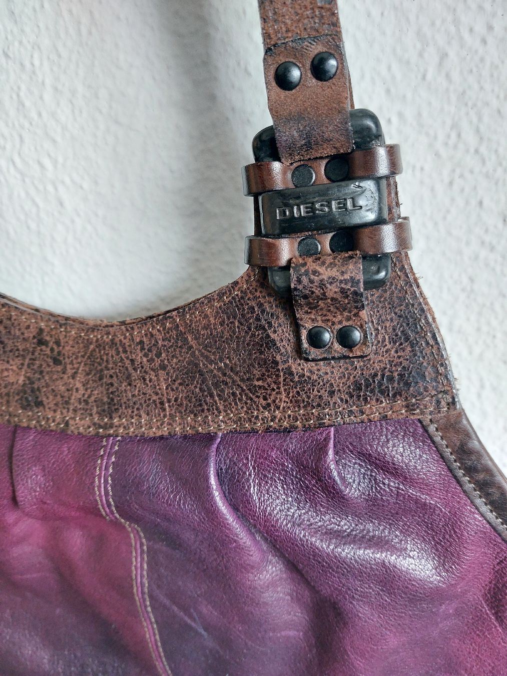 Diesel Borse da donna: Diesel Lederhandtasche violet – Usato da Horgen venduto da prinza 1