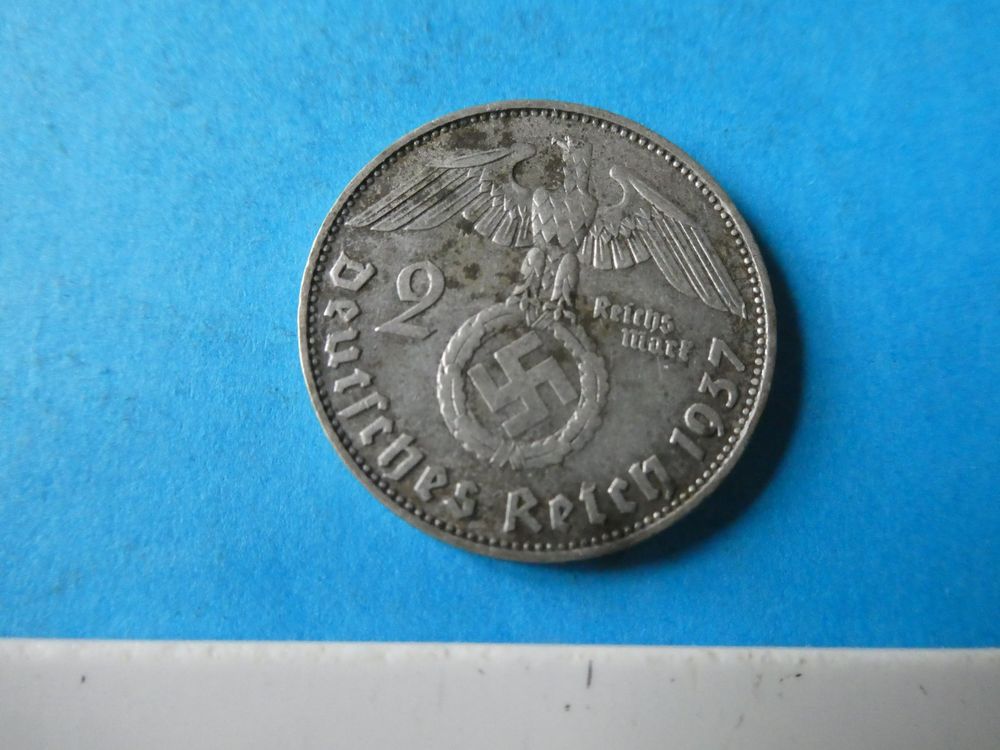 Dt. Reich 1937 D, 2 Reichsmark - Silber (Gebraucht) in Hinterforst für ...