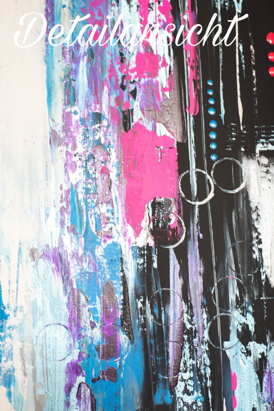 Dipinti: Acrylbild abstrakt blau weiss Unikat – Nuovo e nell'imballaggio originale da Rheinau venduto da Sussel 4