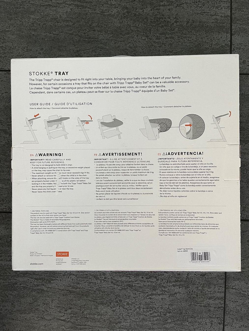 Stokke Hochstühle: Tablette pour chaise haute Stokke grise – Gebraucht aus Estavayer-le-Lac von stelina13 2