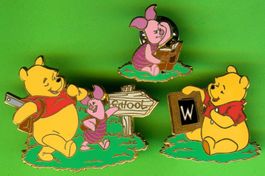 3 Pins  Winnie Pooh & Ferkel  Schule