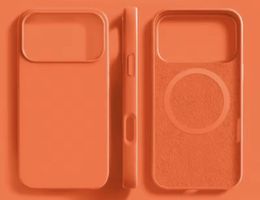iPhone 18 Pro Max Silikon Case mit MagSafe - orange