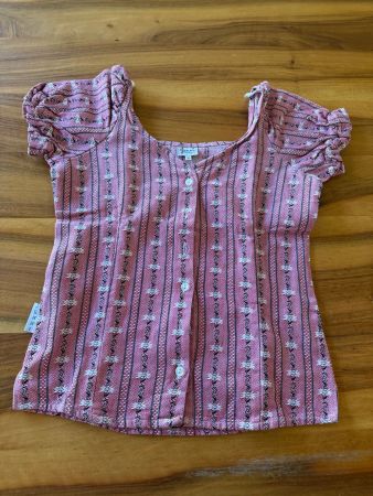 Jenni Edelweiss traditonelle Bluse rosa Gr 36, Top Zustand