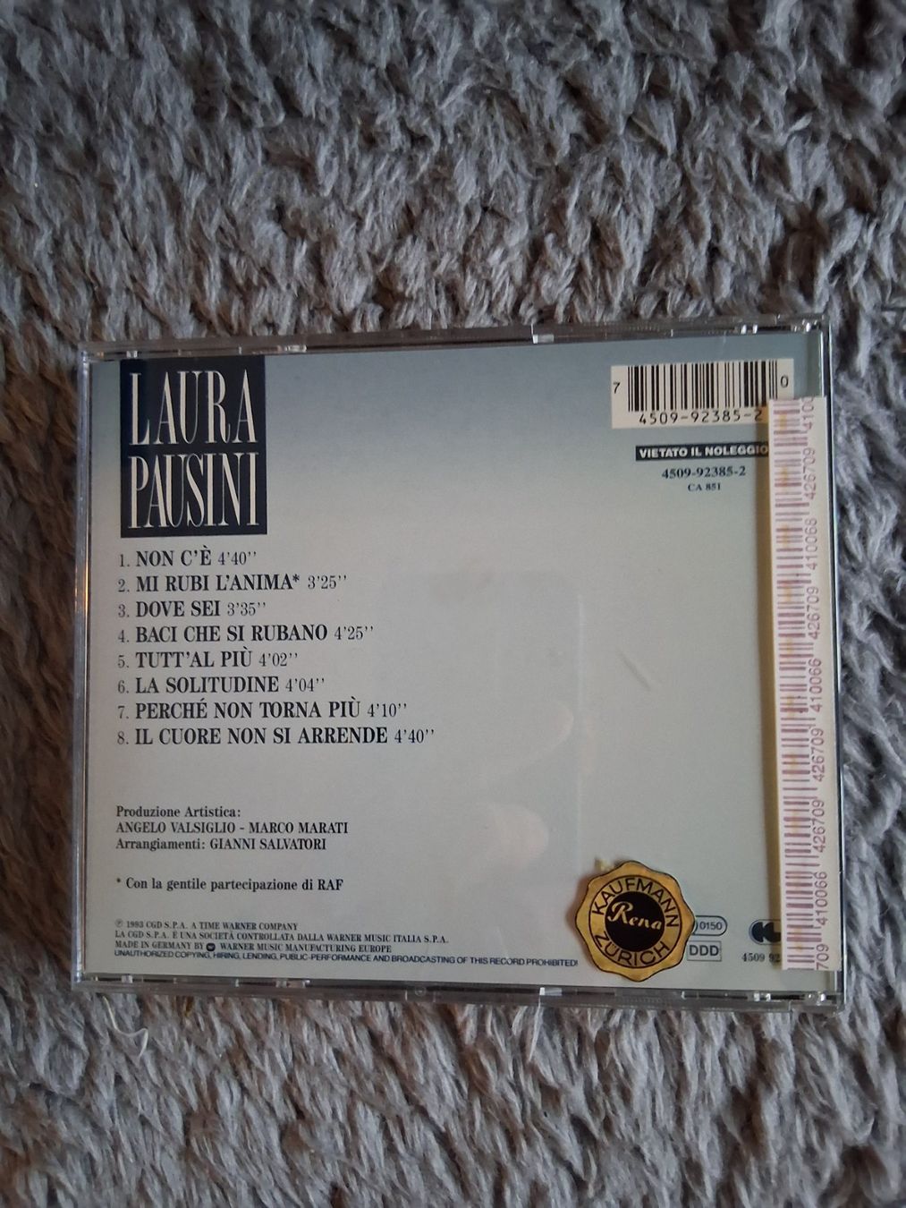 CD: LAURA PAUSINI     CD – Usato da Wetzikon ZH venduto da Ramones01 1