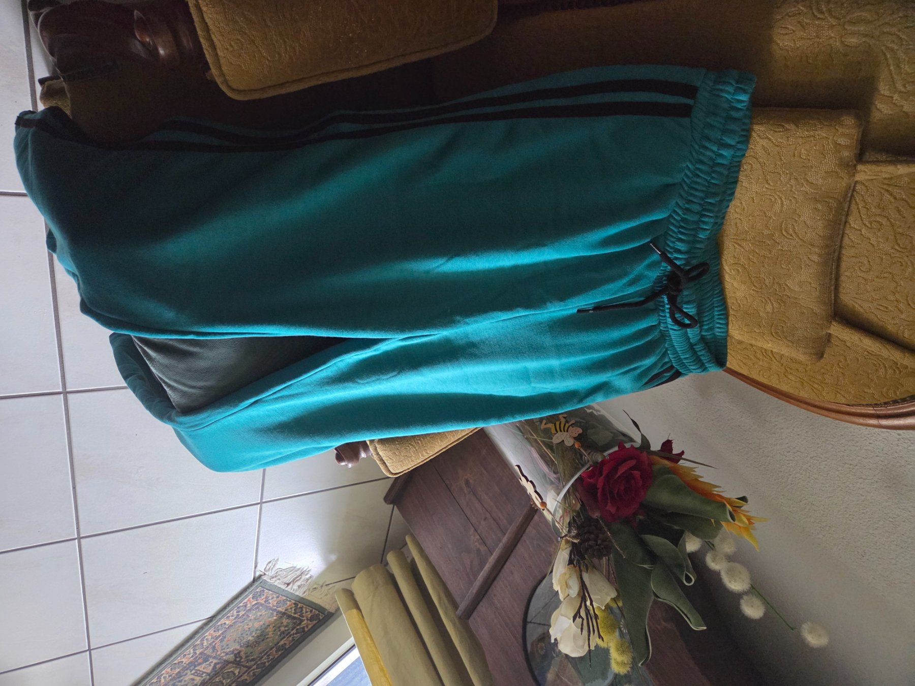 Pantaloni: Pantalon de jogging Chicorée, turquoise, taille M – Usato da Brügg BE venduto da rup_p6cw 1