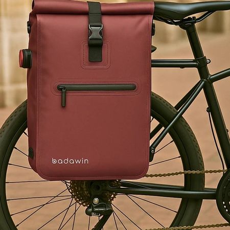 Sac à dos NEUF vélo imperméable BADAWIN Ali 2-en-1, bordeau