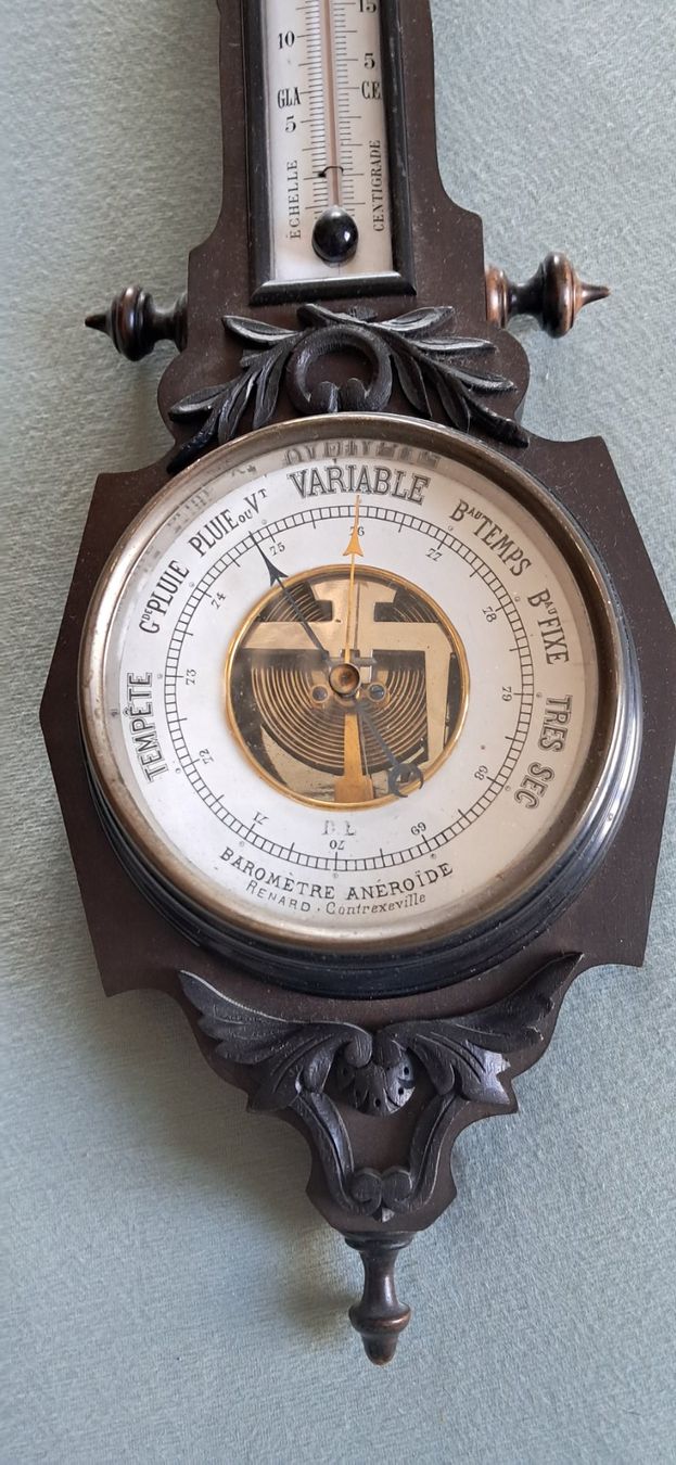 Altri elettrodomestici e apparecchi d’epoca: Antikes französisches Aneroid Barometer – Usato da Chur venduto da Okapi77 3