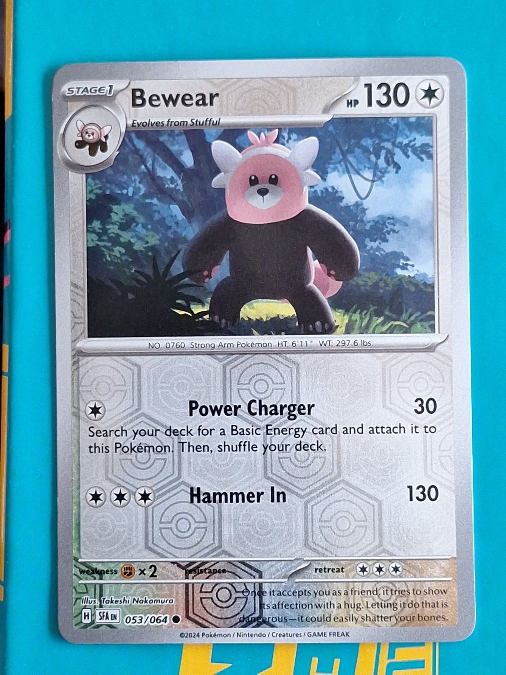 Pokémon Sammelbilder & Trading cards: Bewear - Reverse Holo - Pokemon Shrouded Fable – Gebraucht aus Altstätten SG von GGsGameshop