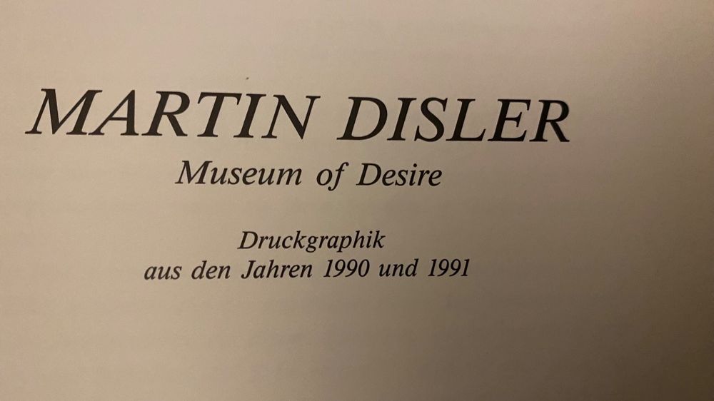 Martin Disler Museum of Desire Druckgrafik Albertina 1990-91 (Gebraucht ...