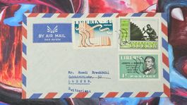 CL32 Enveloppe + Timbre Liberia 19xx