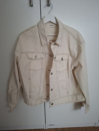 Kiabi Veste en jean crème, taille L, neuve avec étiquette 