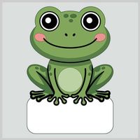 Geburtstafel Frosch- Holztafel zum bemalen