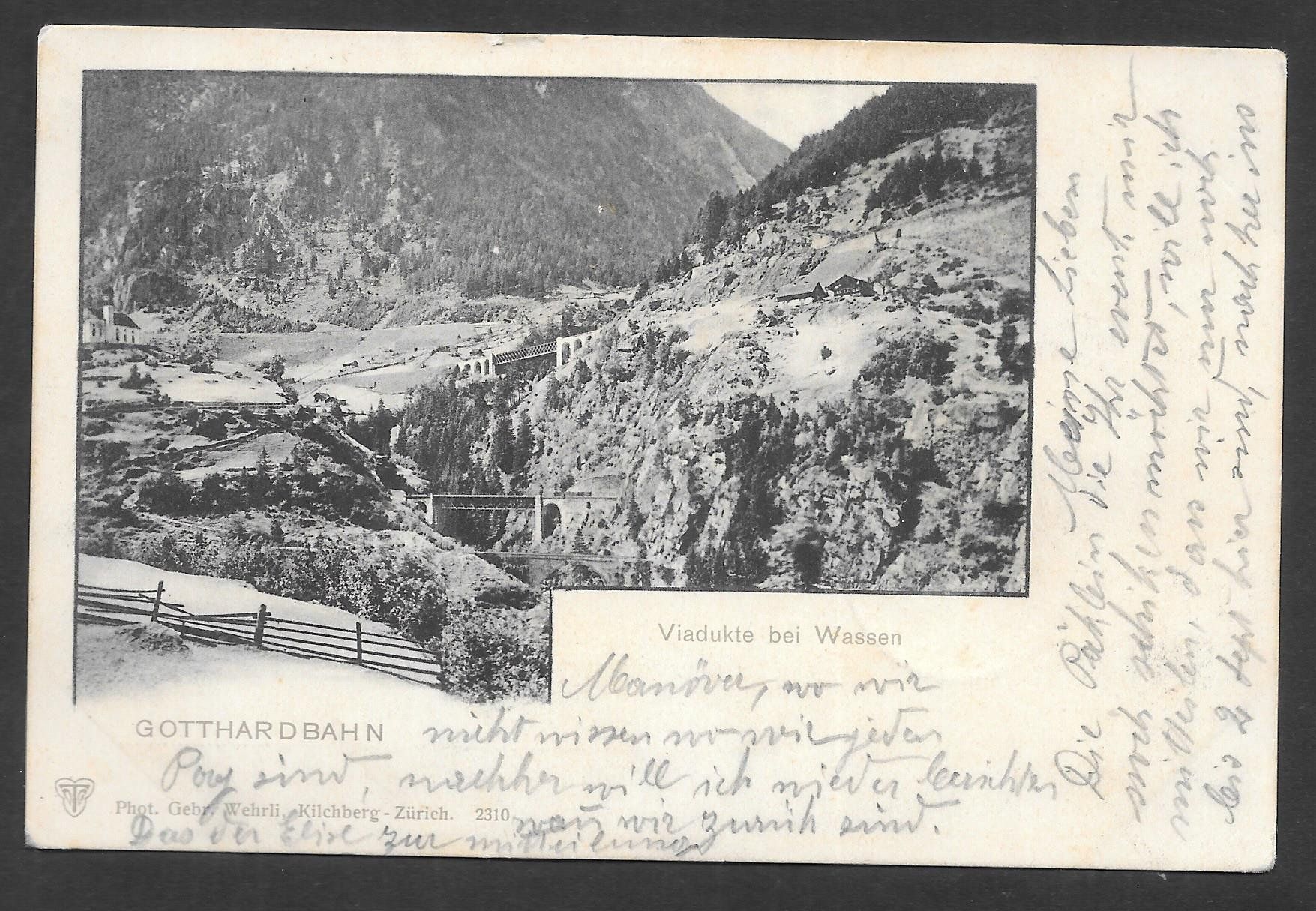 Cartes postales: Wassen Viadukte der Gotthardbahn Feldpoststempel – D'occasion à Olten par clotaldi