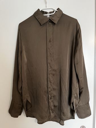 HM Hemd Khaki Gr. M, wie neu, seide