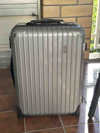 Rimowa suitcase silver used