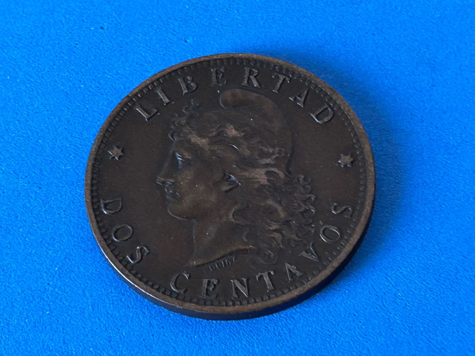 Tutti le monete: Argentina - 2 Centavos 1884 – Usato da Corcelles NE venduto da AJKader