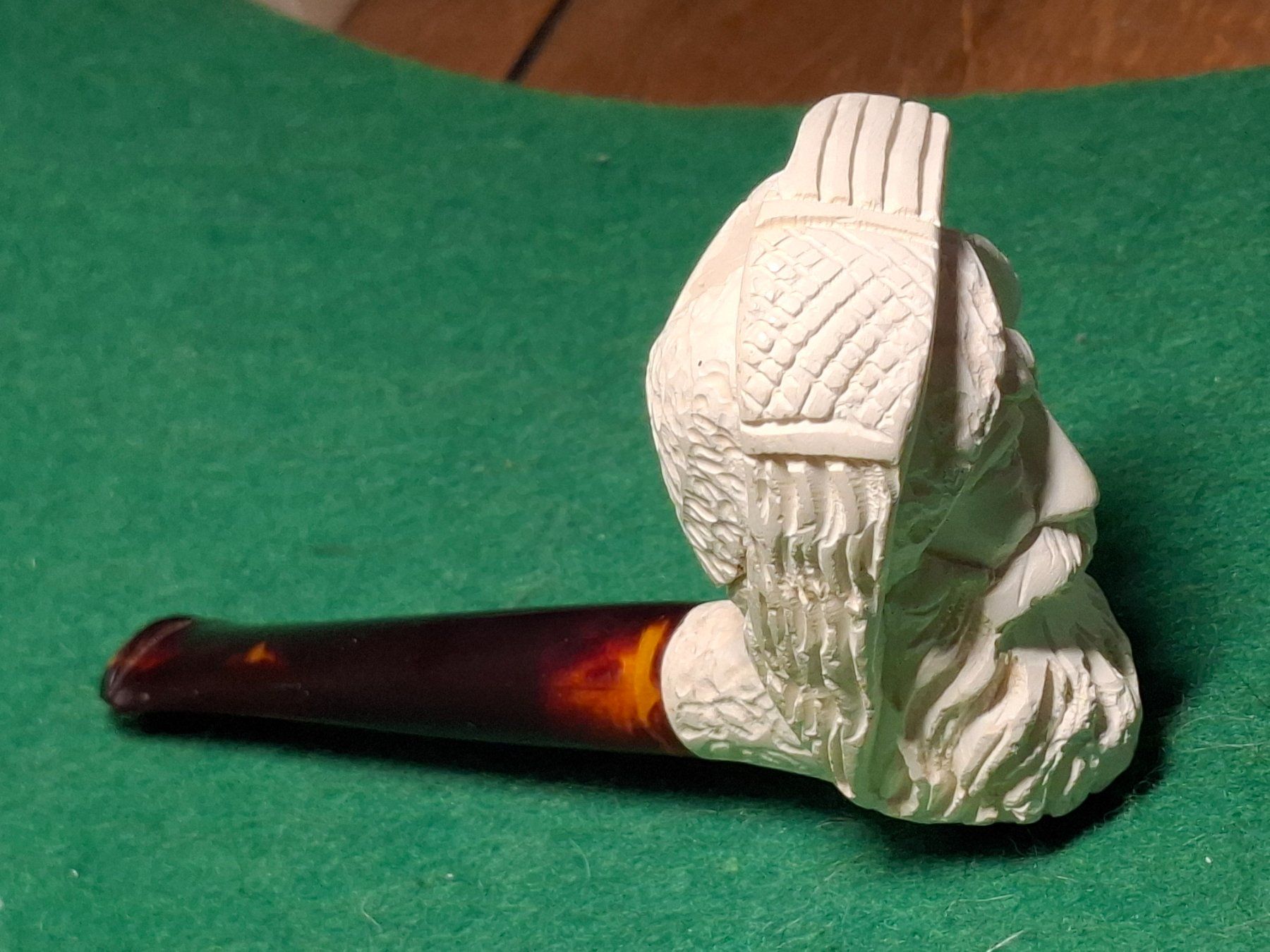 Pipe & Accessori: Meerschaumpfeife ungebraucht geschnitzter Sultan – Usato da Schlieren venduto da Svenja7 9
