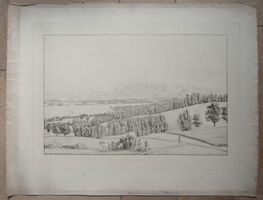 Genève Umrissstich von Biedermann 1800