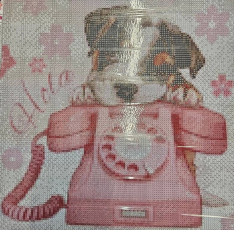 Kit bricolage: Diamond Painting Hund mit Telefon – Nuovo (secondo la descrizione) da Künten venduto da surrium