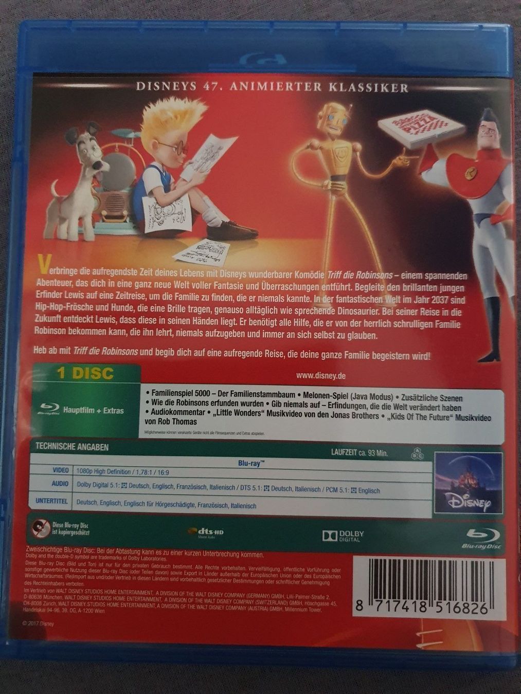 Tutti i DVDs: Blu-ray Triff die Robinsons, Disney, Nr. 47/55 – Nuovo (secondo la descrizione) da Eiken venduto da Lashar 1